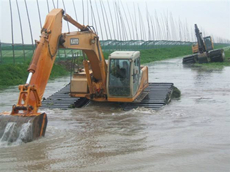 西安清淤水陆挖掘机